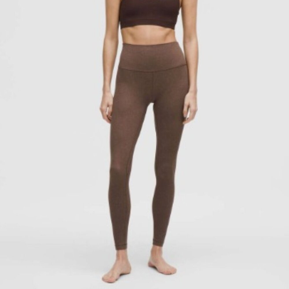 Lululemon Align High-Rise Pant 28" Diamond Texture Print Taupetastic Multi sz 8